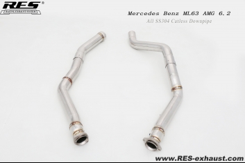 Mercedes Benz ML63 AMG 6.2 All SS304 Catless Downpipe